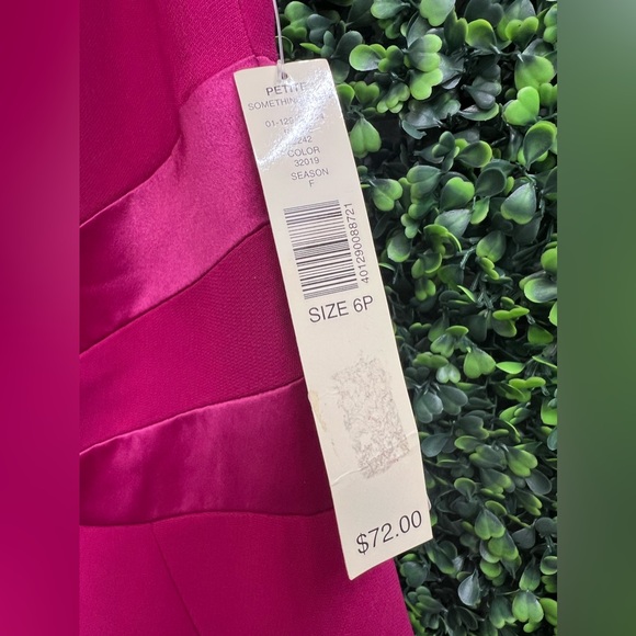 NWT Amanda Smith Petite Fushia Dress - Picture 2 of 4